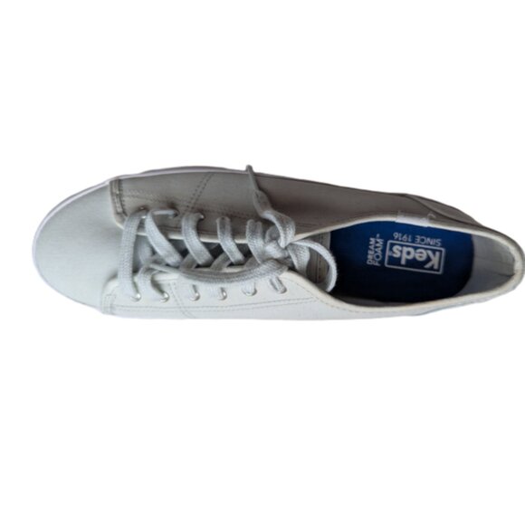 Keds Women’s White Canvas Shoes with Dream Foam Insole 9 - Picture 3 of 3